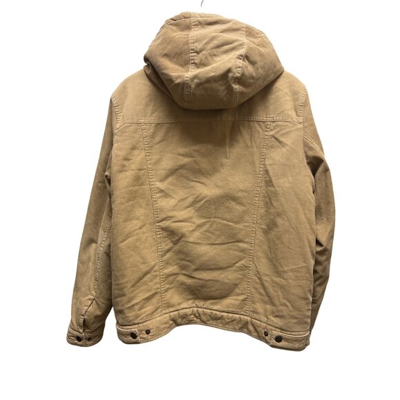 Levi's Tan Corduroy & Sherpa Trucker Hoodie Jacket - Picture 7 of 10